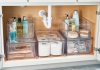 Organize Bathroom Sink With Plastic Stackable Storage Boxes Plastic Stackable Storage Boxes